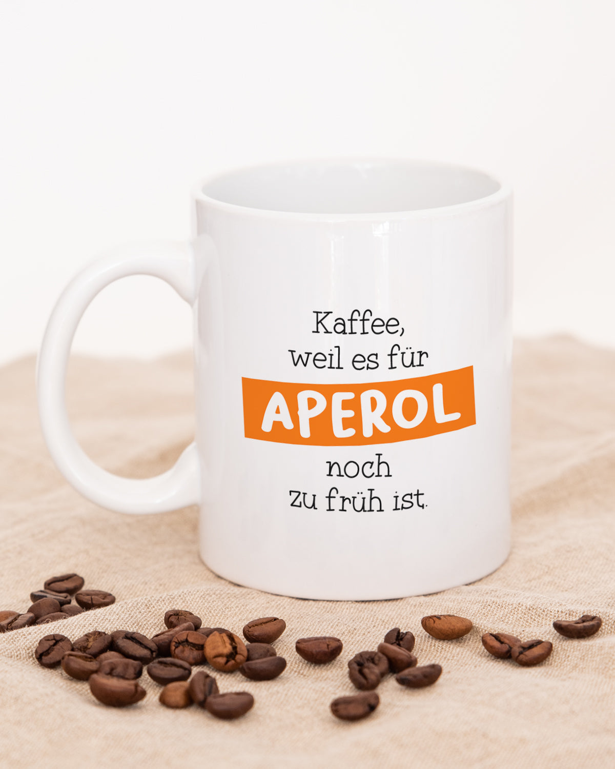Tazza Divertente In Tedesco – Kaffee, Weil Es Für Aperol Zu Früh Ist – 330 Ml, Regalo Umoristico Per Donne E Colleghe