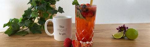 Gin Cocktail-Rezept mit Erdbeeren