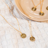 Herz - Halskette Gold mit Karte