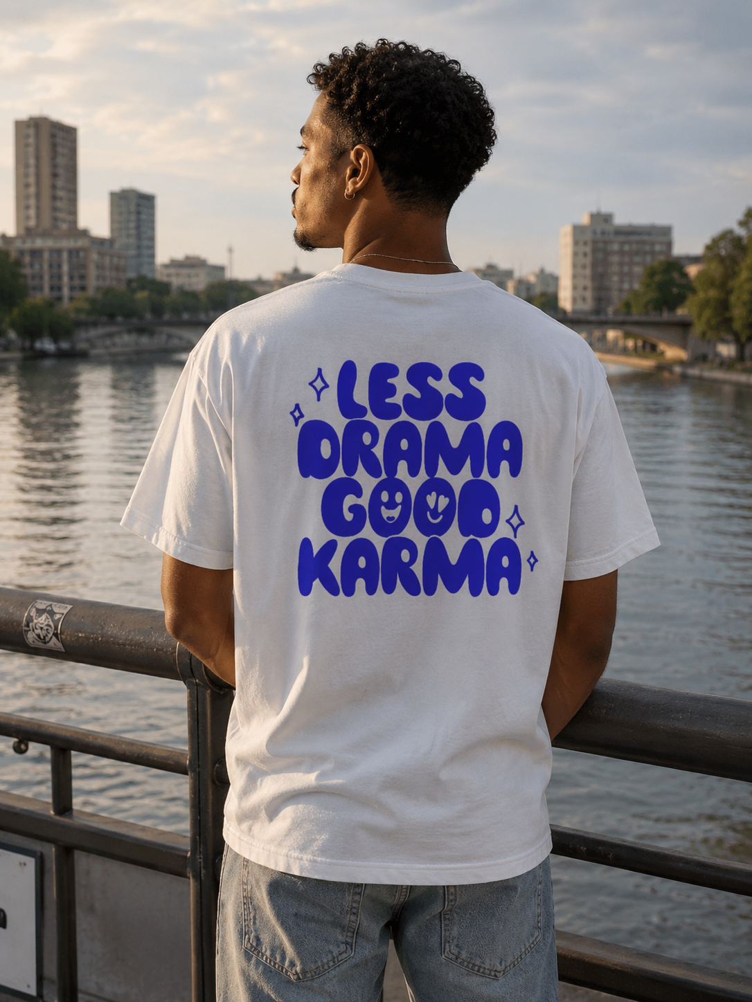 Less Drama Good Karma - Unisex T-Shirt T-Shirt Brandtale