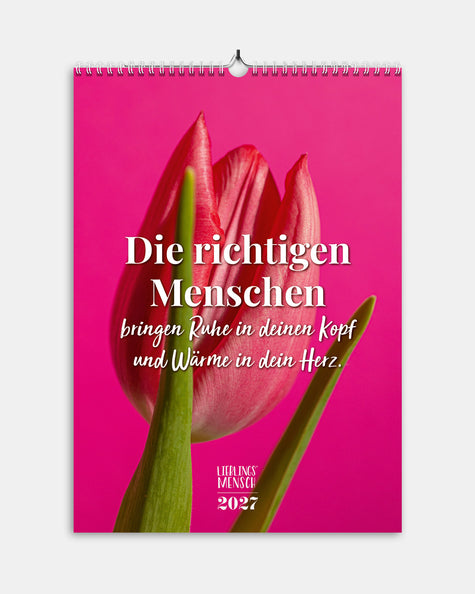 Best of Lieblingsmensch - Monatswandkalender 2027 - A3 Kalender Lieblingsmensch®