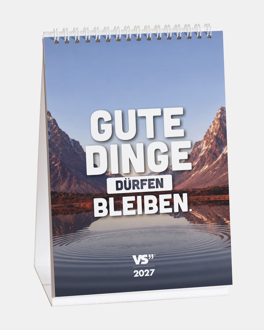 Best of VS - Monatstischkalender 2027 - A5 Kalender Visual Statements®