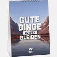 Best of VS - Monatstischkalender 2027 - A5 Kalender Visual Statements®