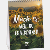 Motivation - Monatstischkalender 2027 - A5 Kalender Visual Statements®