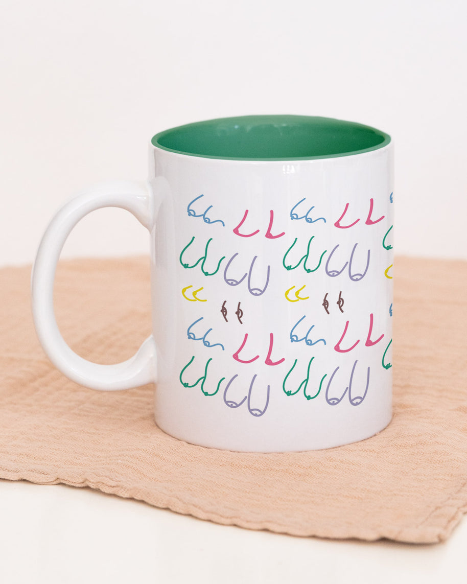 Boobies - Tasse Dunkelgrün Tasse Female Power