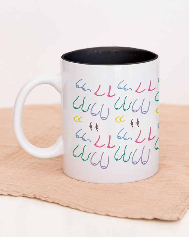 Boobies - Tasse Schwarz Tasse Female Power