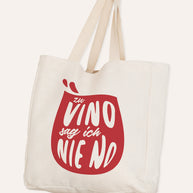 Zu Vino sag ich nie no. - Stofftasche