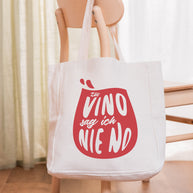 Zu Vino sag ich nie no. - Stofftasche