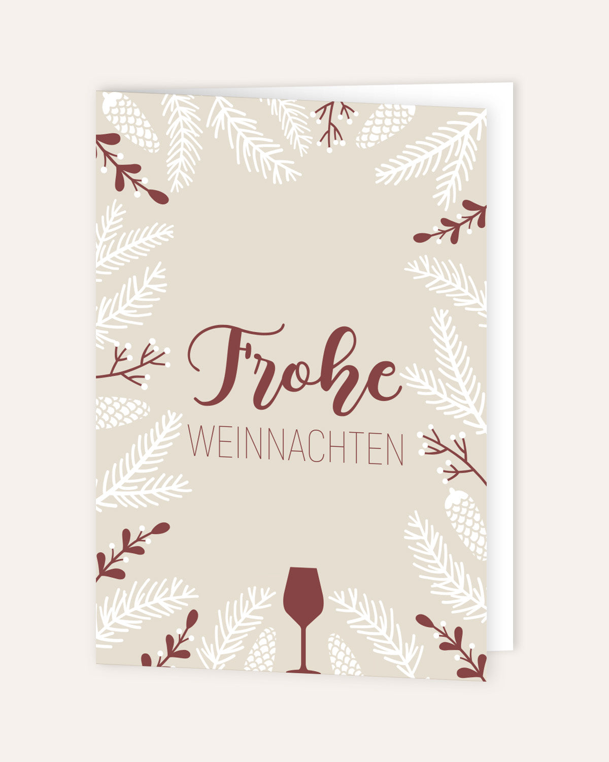 Frohe Weihnachten - Grußkarte Grußkarte Herweinspaziert