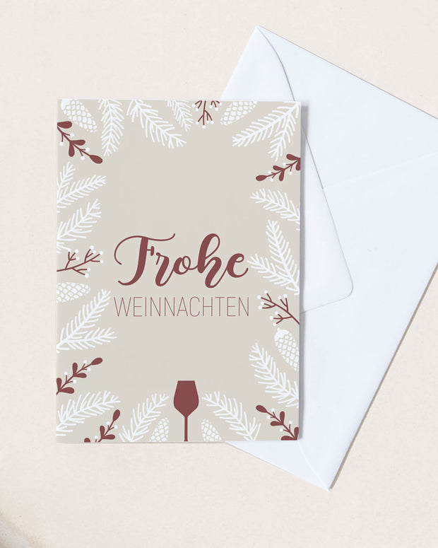 Frohe Weinnachten - Grußkarte