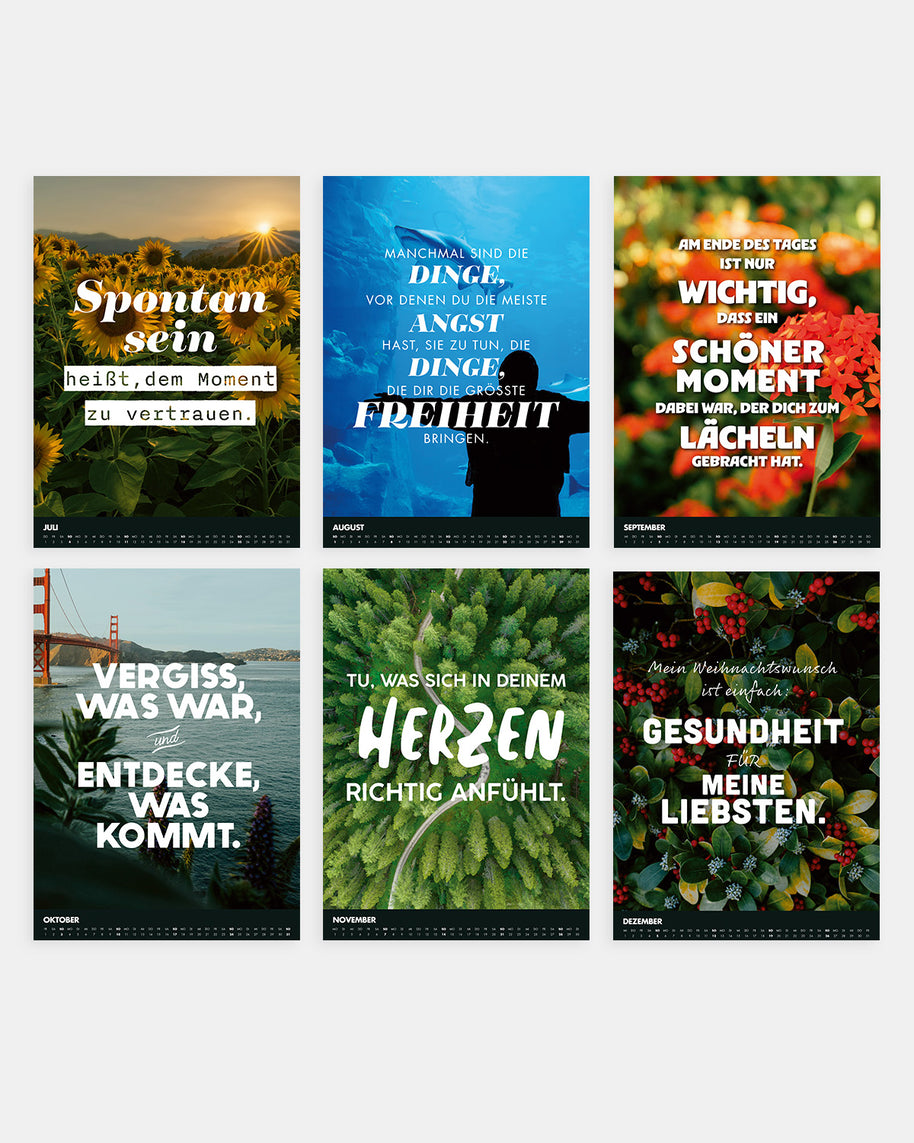Best of VS - Monatstischkalender 2027 - A5 Kalender Visual Statements®