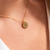 Herz - Halskette Gold mit Karte