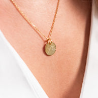 Wellen - Halskette Gold mit Karte