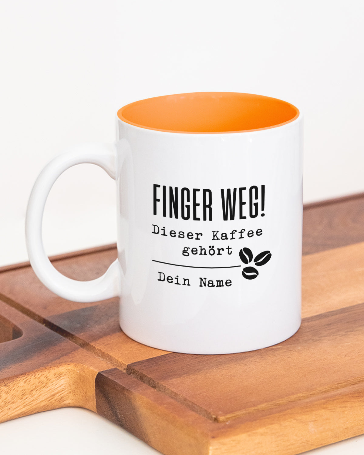 Finger weg - Tasse Orange Tasse Lieblingskollegen®