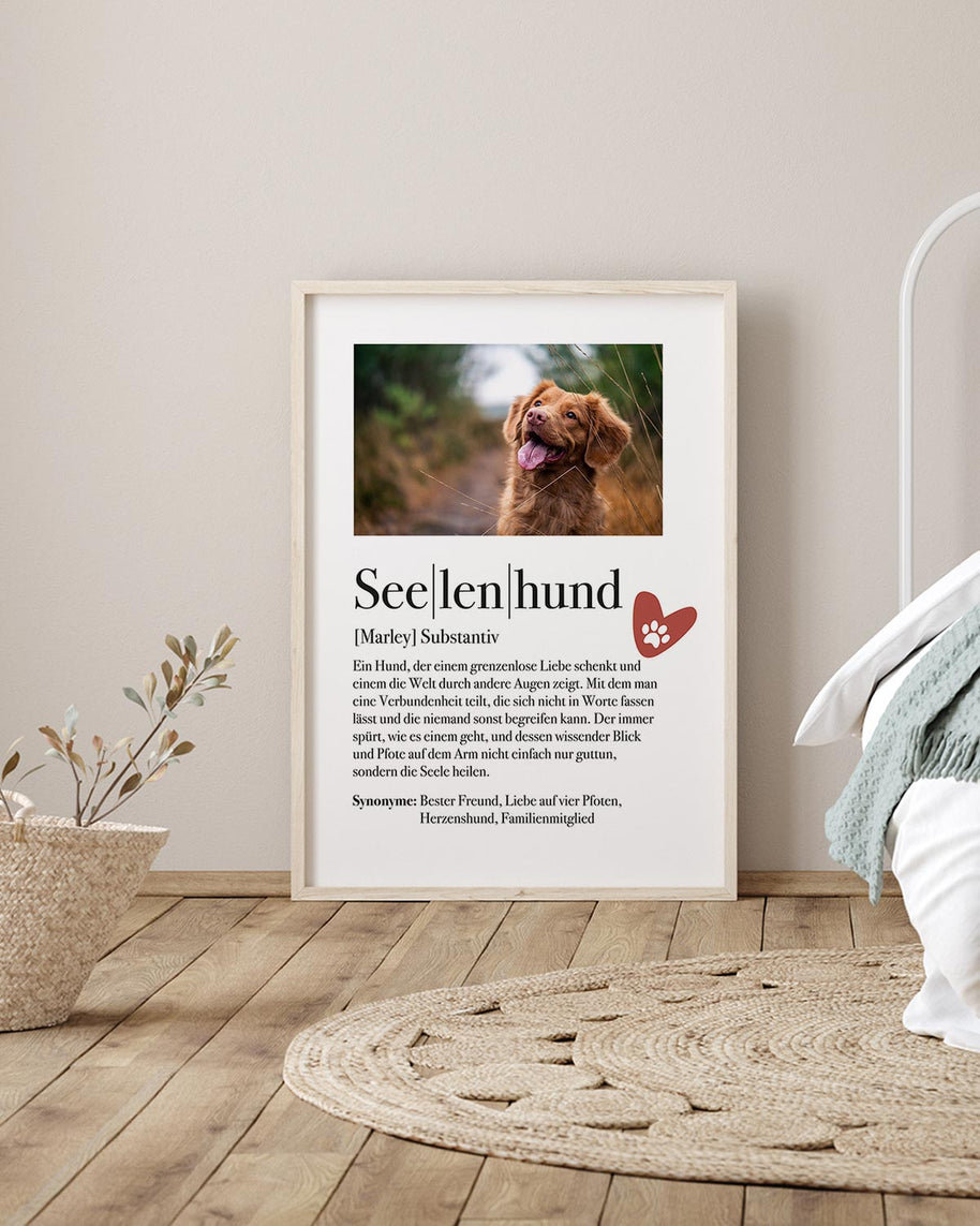 Definition Seelenhund - Foto-Poster