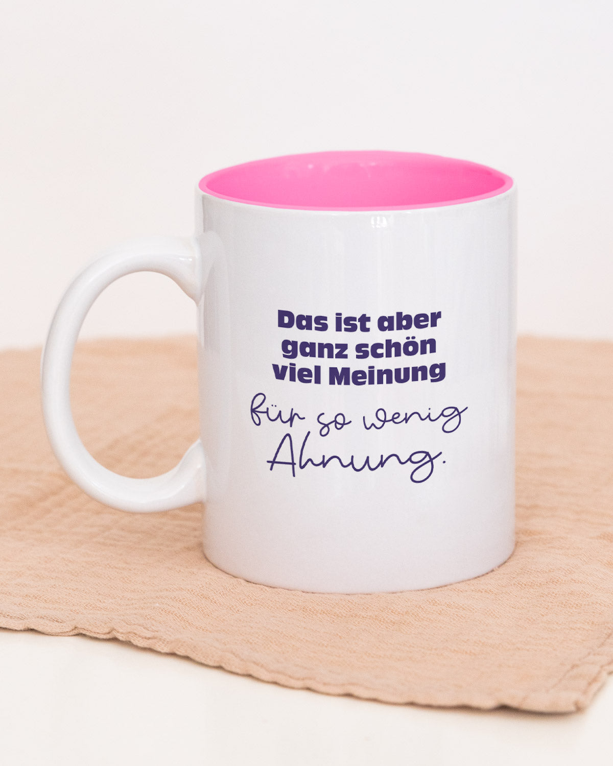 Viel Meinung - Tasse Pink Tasse Lieblingsmensch®