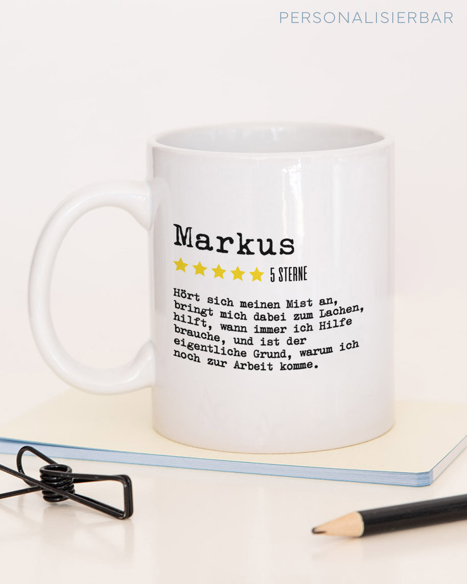 Bewertung Mitarbeiter - Tasse