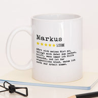 Bewertung Mitarbeiter - Tasse
