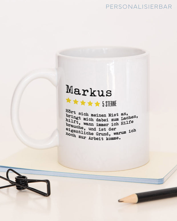 Bewertung Mitarbeiter - Tasse