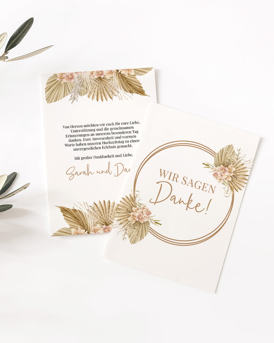 Boho - Dankeskarte Grußkarte Lieblingsmensch®