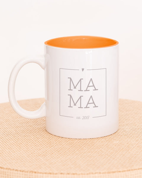 Mama est - Lalelove Tasse Orange Tasse Lieblingsmensch®