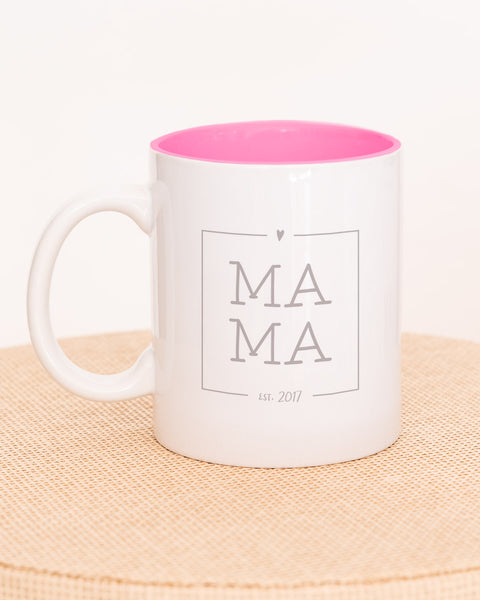 Mama est - Lalelove Tasse Pink Tasse Lieblingsmensch®