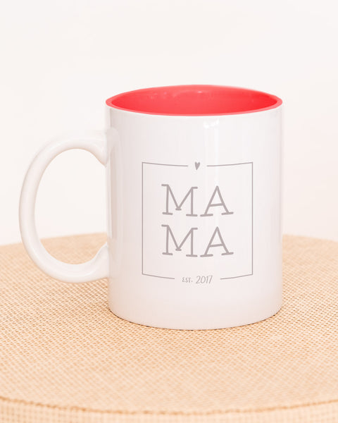 Mama est - Lalelove Tasse Rot Tasse Lieblingsmensch®