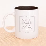 Mama est - Lalelove Tasse Schwarz Tasse lalelove