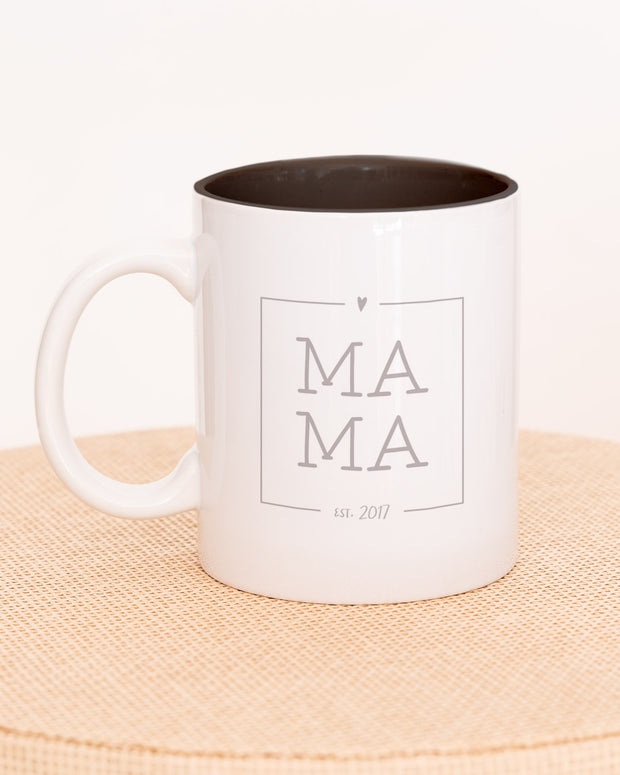 Mama est - Lalelove Tasse Schwarz Tasse lalelove