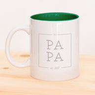 Papa est - Lalelove Tasse Dunkelgrün Tasse lalelove