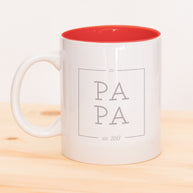 Papa est - Lalelove Tasse Rot Tasse lalelove