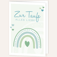 Zur Taufe alles Liebe - Grußkarte