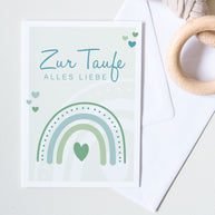 Zur Taufe alles Liebe - Grußkarte