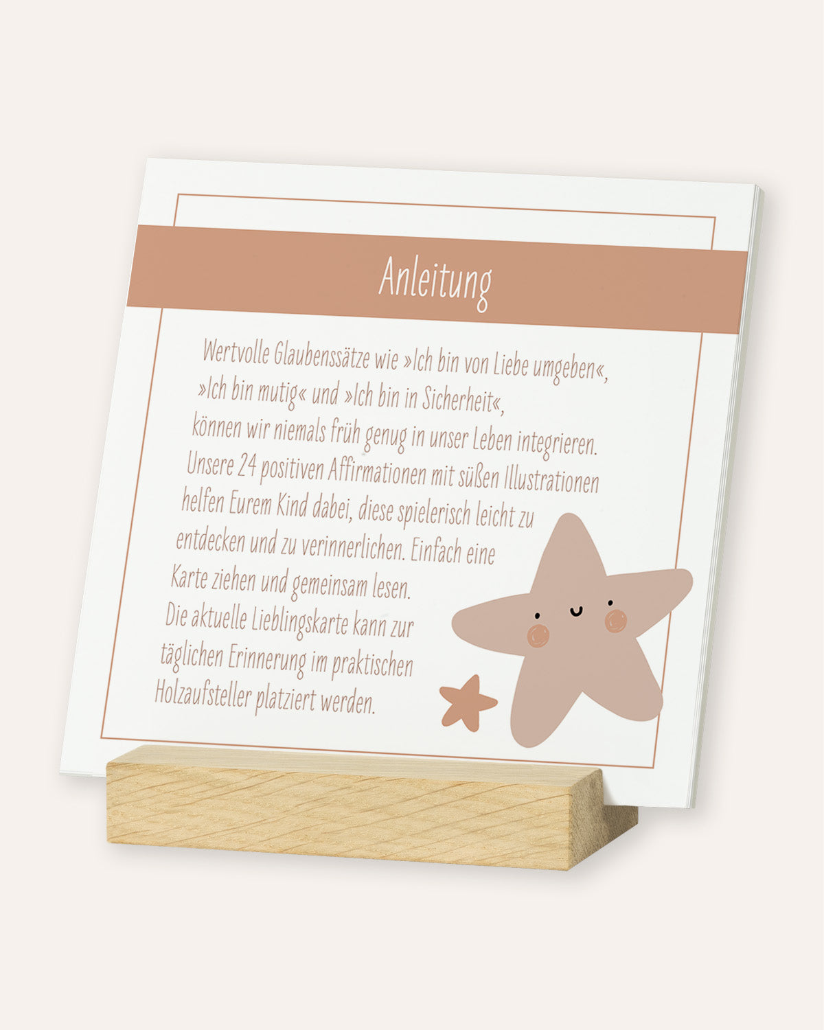 Affirmationskarten für Kinder - Karten im Holzaufsteller Karten im Holzaufsteller Lieblingsmensch®