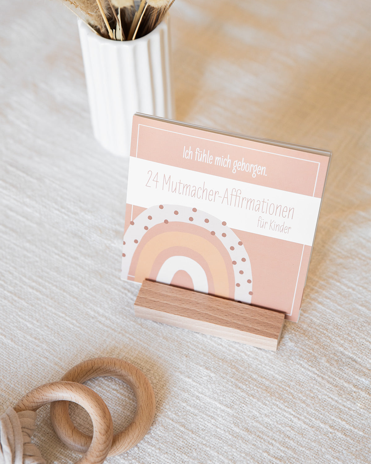 Affirmationskarten für Kinder - Karten im Holzaufsteller Karten im Holzaufsteller Lieblingsmensch®