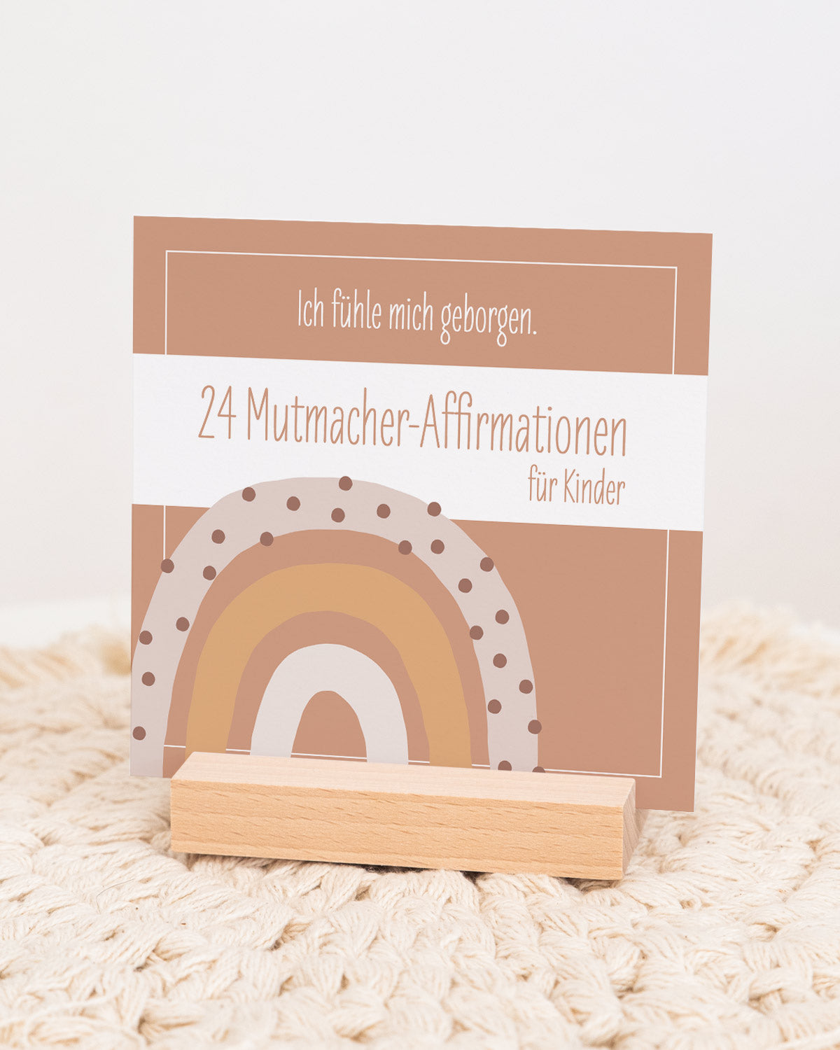 Affirmationskarten für Kinder - Karten im Holzaufsteller Karten im Holzaufsteller Lieblingsmensch®