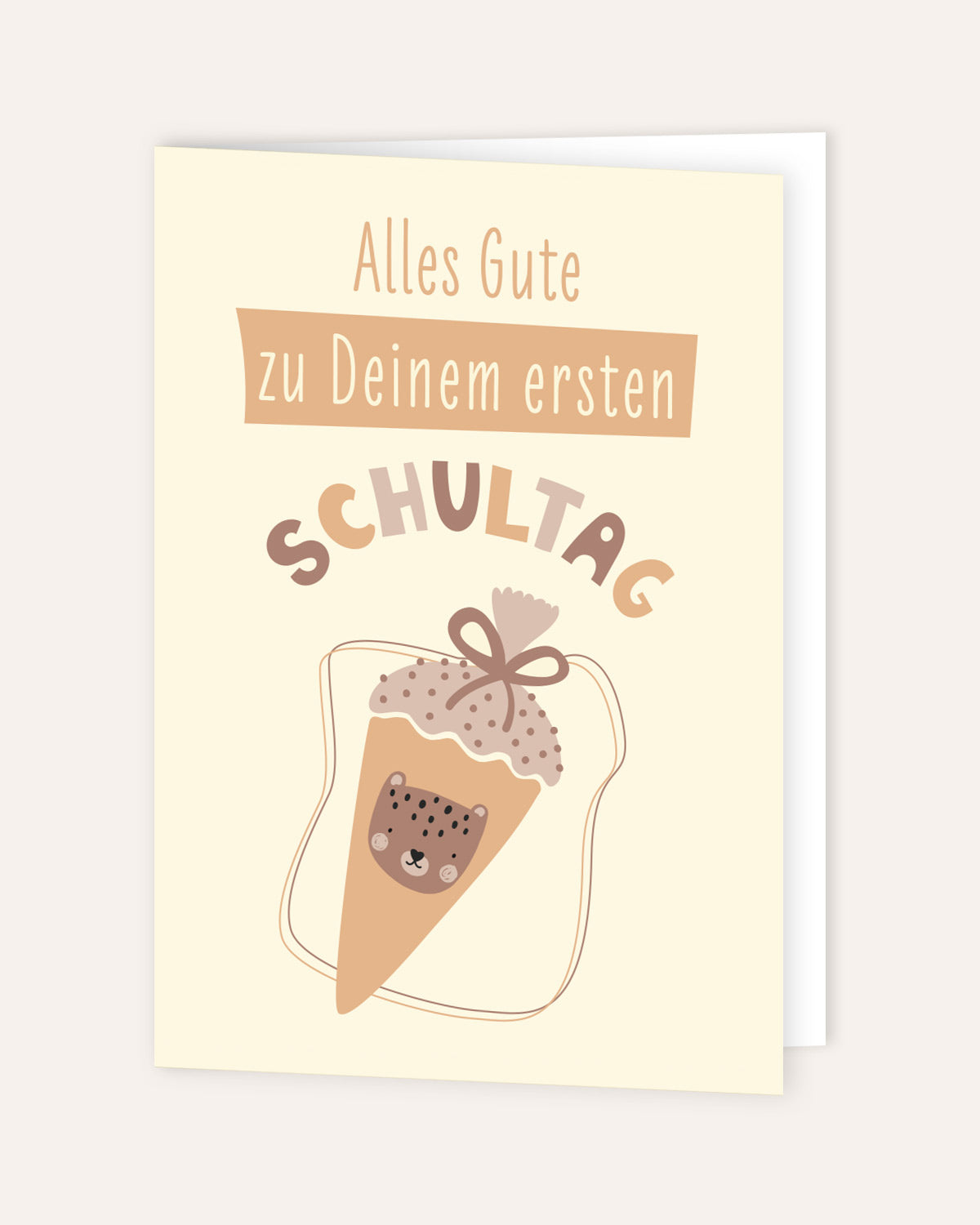 Alles Gute zu Deinem ersten Schultag - Grußkarte Grußkarte Lieblingsmensch®