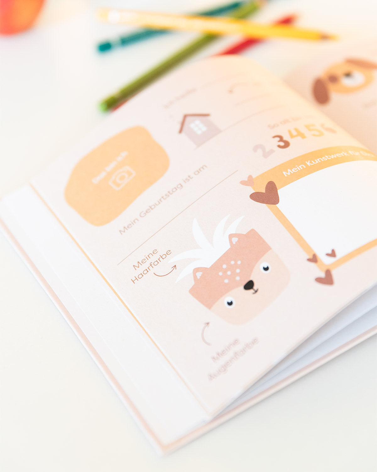 Freundebuch - Kindergarten | Bunt mit Foto Planer & Bücher Lieblingsmensch®