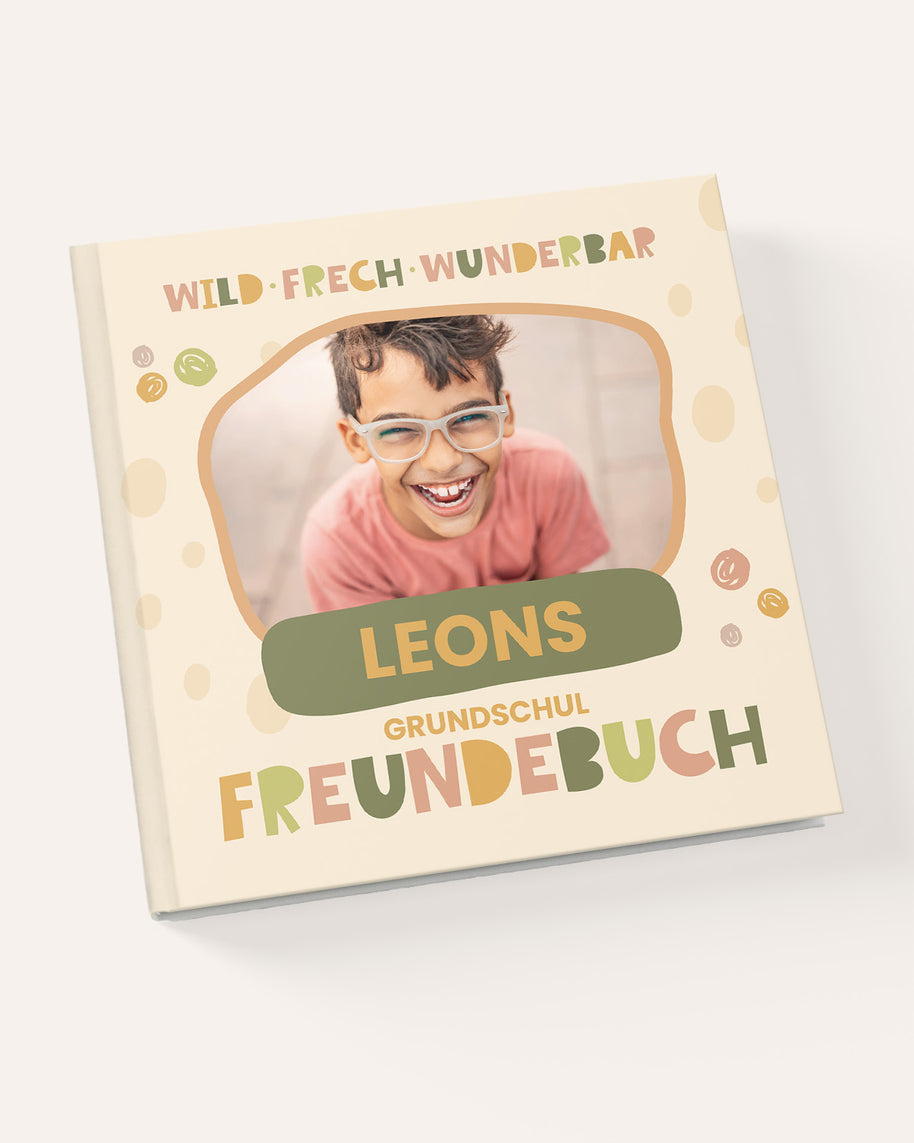 Grundschule Freundebuch für Kinder Geschenk Bunt 