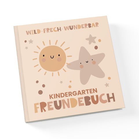 Freundebuch Kindergarten - "wild, frech & wunderbar" Planer & Bücher Lieblingsmensch®