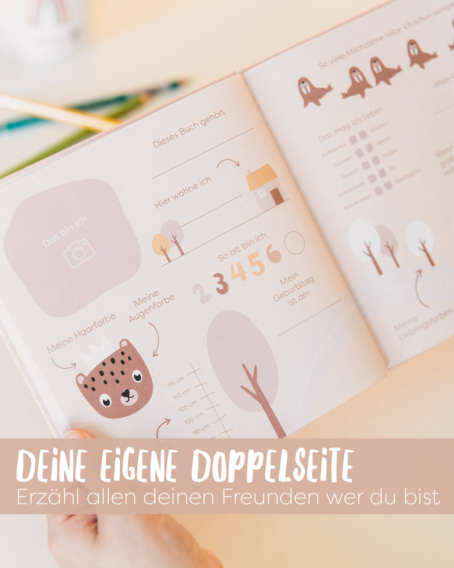 Kindergarten Freundebuch Bunt Geschenk Kinder 