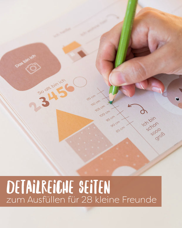 Freundebuch Kindergarten - "wild, frech & wunderbar"