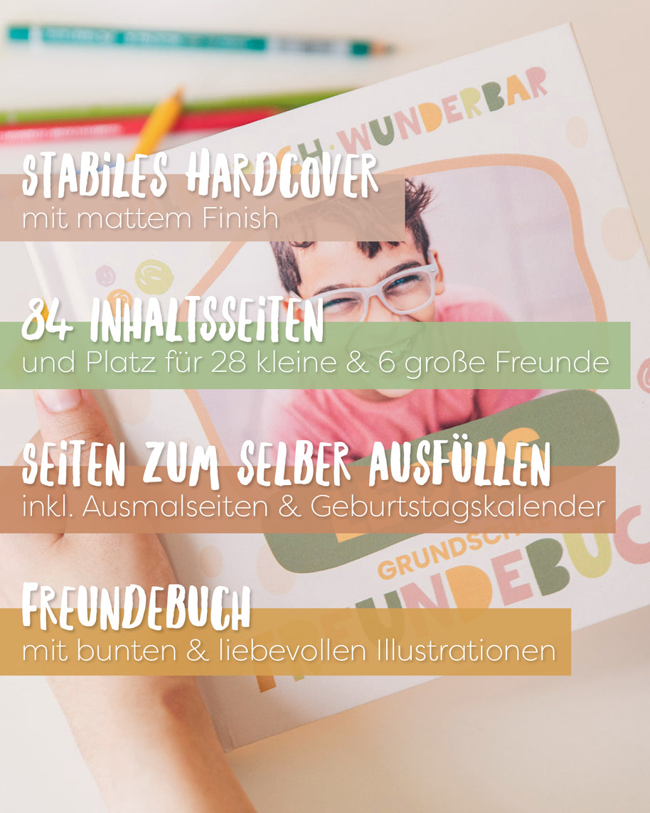Freundebuch Grundschule - "wild, frech & wunderbar"
