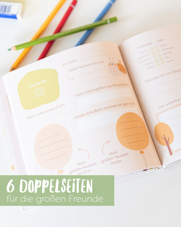 Grundschul Freundebuch Bunt Geschenk Kinder 