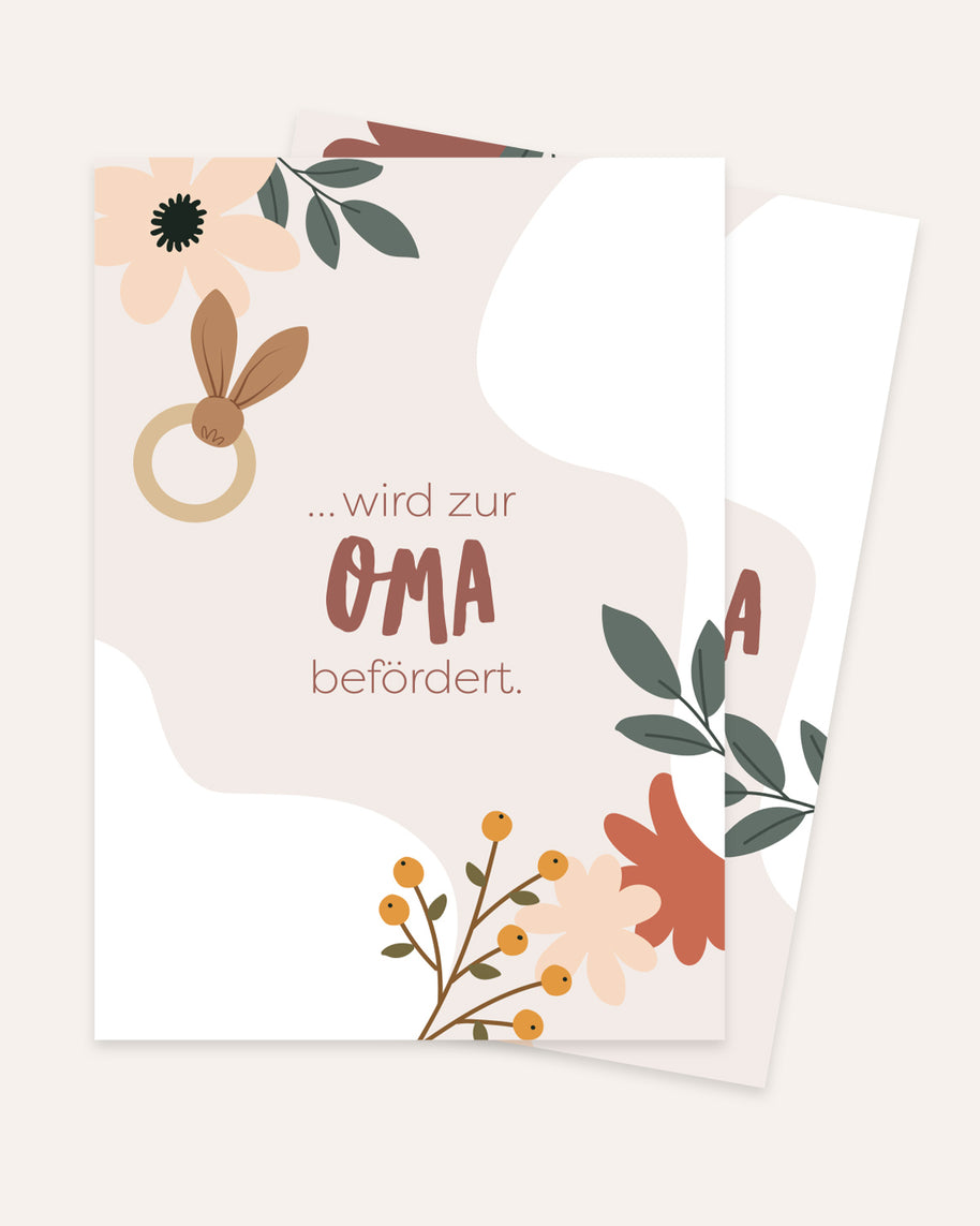 Beförderung zur Oma/ zum Opa - Postkarte