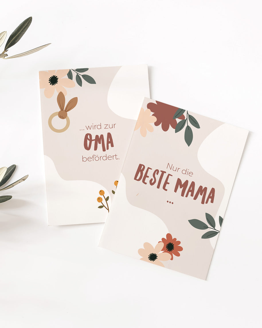 Beförderung zur Oma/ zum Opa - Postkarte