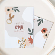 Beförderung zur Oma / zum Opa Mama zu Oma Postkarte Lieblingsmensch®
