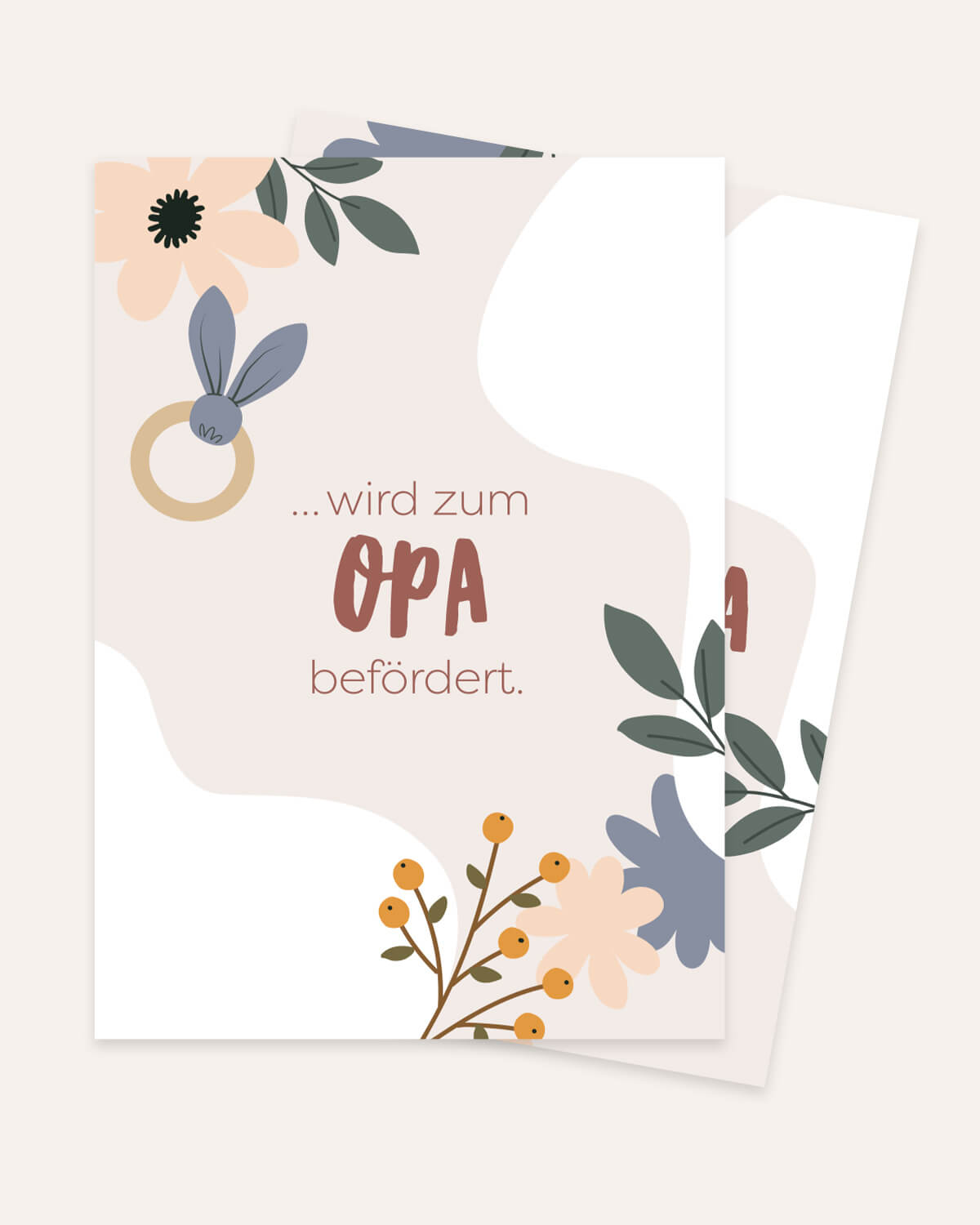 Beförderung zur Oma / zum Opa Papa zu Opa Postkarte Lieblingsmensch®