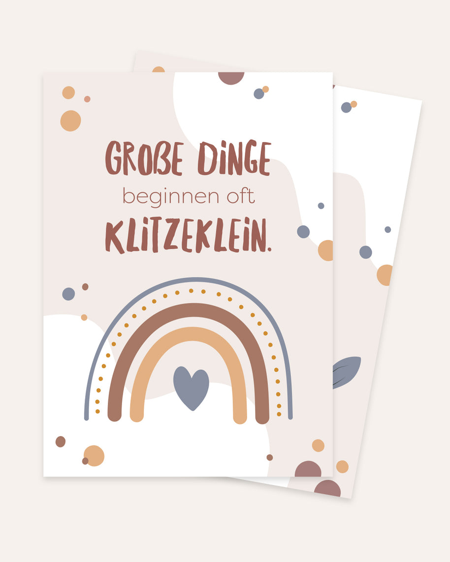 Du wirst Oma/ Opa - Postkarte