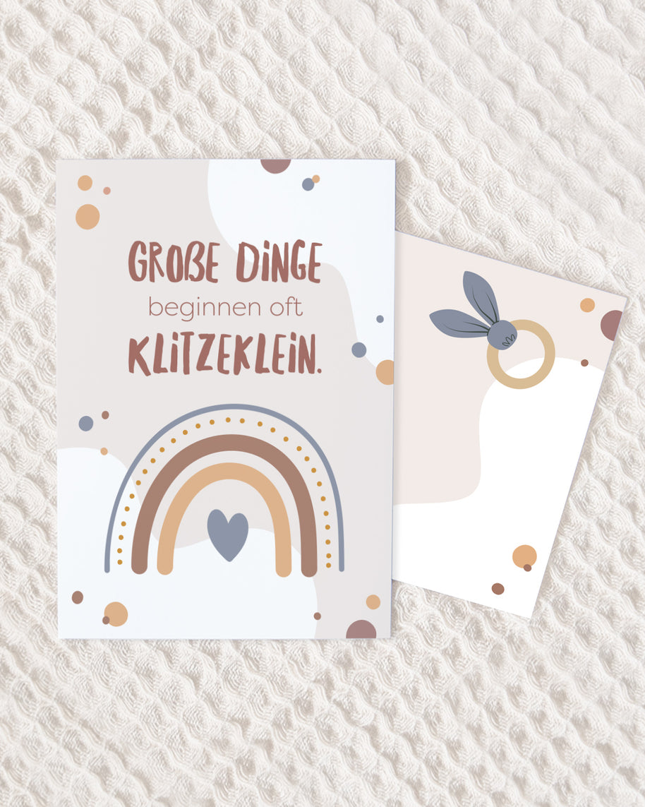 Du wirst Oma/ Opa - Postkarte